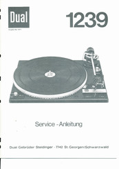 Dual 1239 Serviceanleitung