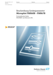 Endress+Hauser Micropilot FMR60B Beschreibung