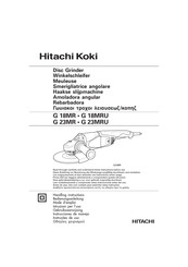 Hitachi G 18MR Bedienungsanleitung