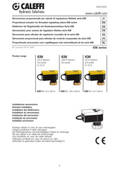 Caleffi 636002 Bedienungsanleitung
