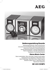 Aeg MC 4415 CD/MP3 Bedienungsanleitung, Garantie