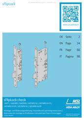 Assa Abloy 14576PB-SV Montage- Und Bedienungsanleitung