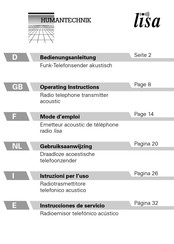 HumanTechnik lisa Bedienungsanleitung
