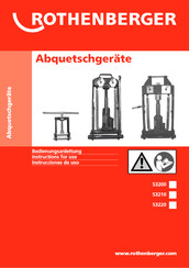 Rothenberger 53220 Bedienungsanleitung
