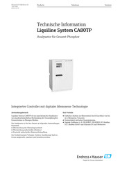 Endress+Hauser Liquiline System CA80TP Technische Information
