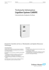 Endress+Hauser Liquiline System CA80FE Technische Information