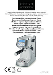 Caso Design EspressoGourmet Crema Original Bedienungsanleitung