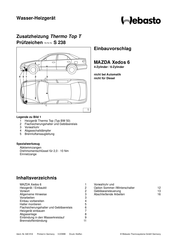 Webasto Thermo Top T Einbauvorschlag