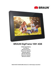 Braun DigiFrame 1091 4GB Bedienungsanleitung