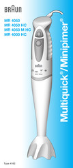 Braun MR 4050 Bedienungsanleitung