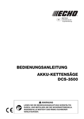 Echo DCS-3500 Bedienungsanleitung
