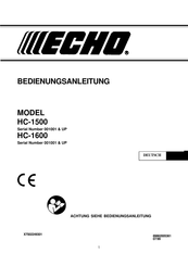 Echo HC-1500 Bedienungsanleitung