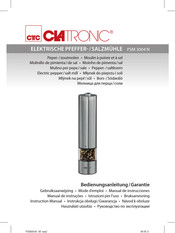 Clatronic PSM 3004 N Bedienungsanleitung, Garantie
