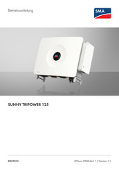 Sma SUNNY TRIPOWER 125 Betriebsanleitung