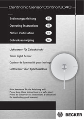 Becker Centronic SensorControl SC43 Bedienungsanleitung