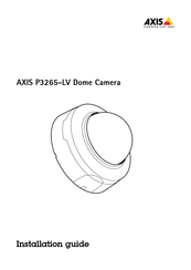 Axis Communications P3265-LV Installationsanleitung