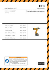 Atlas Copco 8431 0262 84 Original-Produktanweisungen