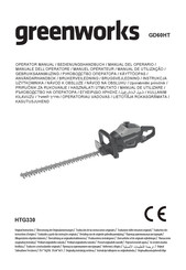 Greenworks GD60HT Bedienungshandbuch
