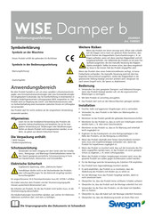 Swegon WISE Damper b Bedienungsanleitung
