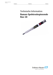 Endress+Hauser Raman Technische Information