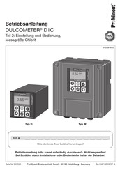 Prominent DULCOMETER D1C Betriebsanleitung