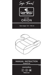 Lorelli ORION Gebrauchsanweisung