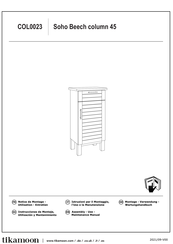 Tikamoon Soho Beech COL0023 Montage- Und Wartungshandbuch