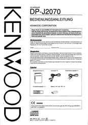 Kenwood DP-J2070 Bedienungsanleitung