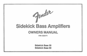 Fender Sidekick Bass 30 Bedienungsanleitung