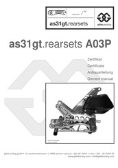 Gilles.tooling as31gt.rearsets A03P Anbauanleitung