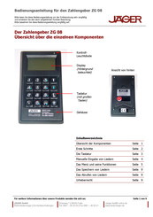 JÄGER ZG 08 Bedienungsanleitung