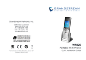 Grandstream Networks WP820 Kurzanleitung