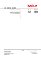baltur 17020010 Betriebsanleitung