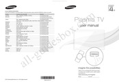 Samsung PS43D450A2WXZF Bedienungsanleitung