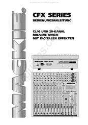 Mackie CFX Serie Bedienungsanleitung