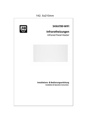 Shx SHXA700-WIFI Installations & Bedienungsanleitung
