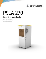 3D Systems PSLA 270 Benutzerhandbuch