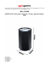 Ggmgastro GASTRO-COOL 410100 Bedienungsanleitung