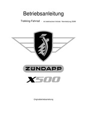Zundapp X500 Betriebsanleitung