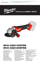 Milwaukee M18 CAG125XPDB Originalbetriebsanleitung
