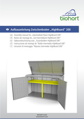 biohort HighBoard 200 Aufbauanleitung