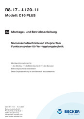 Becker C16 PLUS Montage- Und Betriebsanleitung