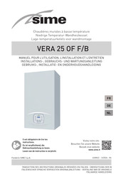 Sime 8110472 Installations-, Gebrauchs- Und Wartungsanleitung