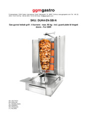 Ggm Gastro DUK4-EN-SB-N Bedienungsanleitung