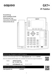 GEQUDIO GX7+ Kurzanleitung