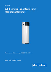 Domotec NUOS 300V6 Montage- Und Planungsanleitung