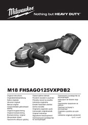 Milwaukee M18 FHSAGO125VXPDB2 Originalbetriebsanleitung
