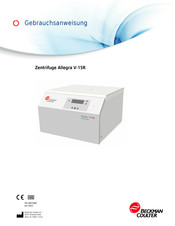 Beckman Coulter Allegra V-15R Gebrauchsanweisung