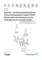 Endress+Hauser Cleanfit CPA474 Anleitung