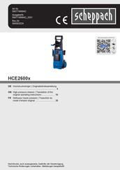 Scheppach HCE2600x Originalbetriebsanleitung